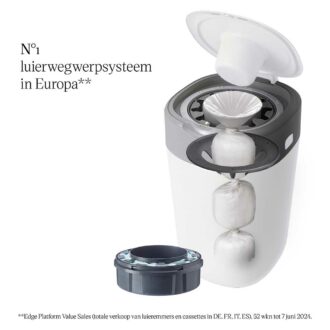 Tommee Tippee Twist & Click Luieremmer Eco &ndash; Wit | Hygi&euml;nisch & Duurzaam