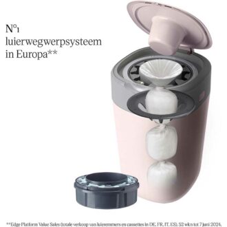 Tommee Tippee Twist & Click Luieremmer Eco &ndash; Roze | Hygi&euml;nisch & Duurzaam