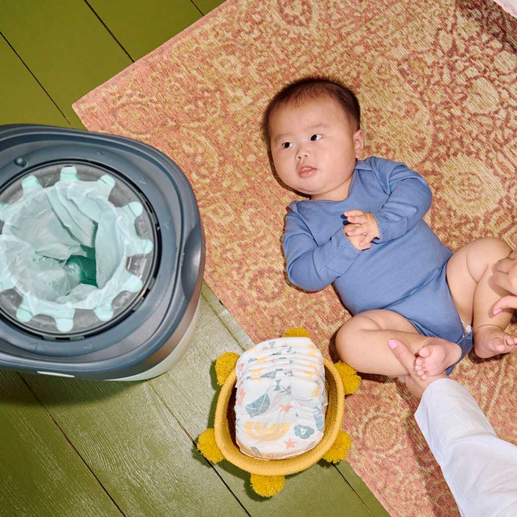 Tommee Tippee Twist & Click Luieremmer Eco – Groen | Hygiënisch & Duurzaam - Afbeelding 3