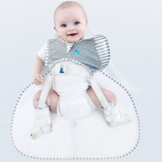 SWADDLE UP™ Overgangsslaapzak fase 2 |  Hip Harness 1.0 TOG Grijs | Large (8,5 - 11 kg)